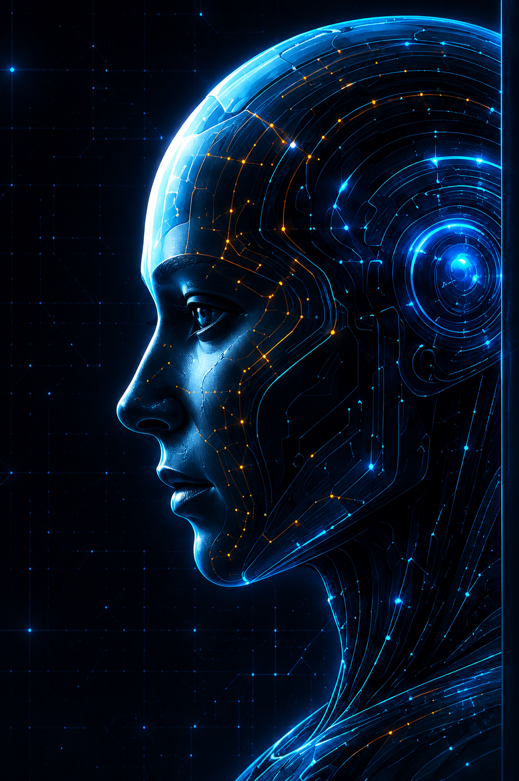 Profile of MarketRead Intelligence rendered as a circuit-traced human head
